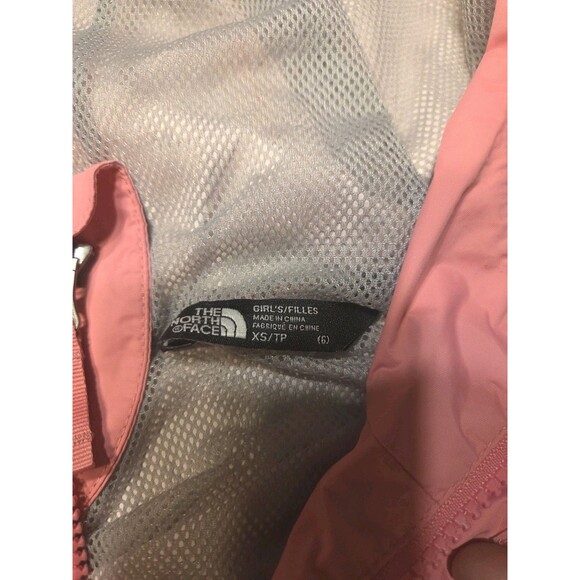 North Face Girls Rain Jacket XS 6 Pink DryVent Waterproof Mesh READ Description - Picture 2 of 5